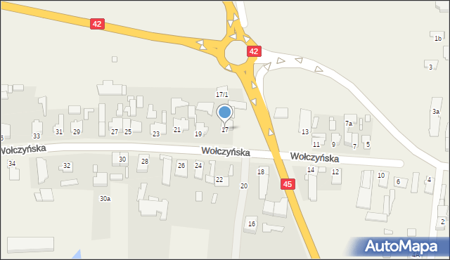 Ligota Dolna, Wołczyńska, 17, mapa Ligota Dolna