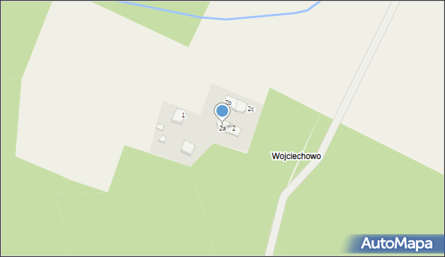 Lipa, Wojciechowo, 2a, mapa Lipa