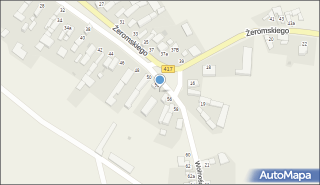 Lisięcice, Wolności, 54, mapa Lisięcice