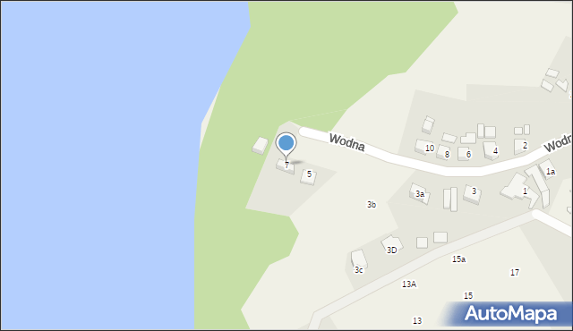 Lubin, Wodna, 7, mapa Lubin