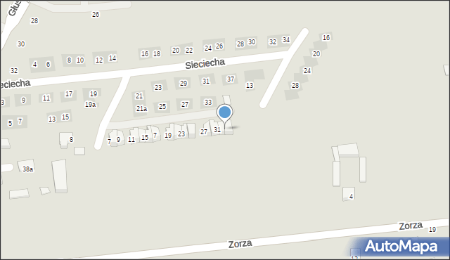 Lublin, Wojewodzińska, 33, mapa Lublina