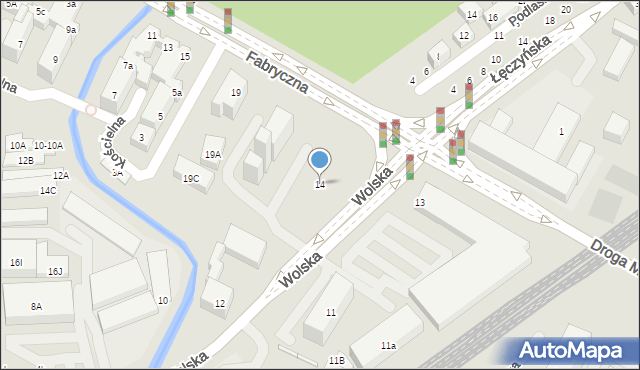 Lublin, Wolska, 14, mapa Lublina