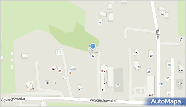 Lublin, Wojciechowska, 33d, mapa Lublina