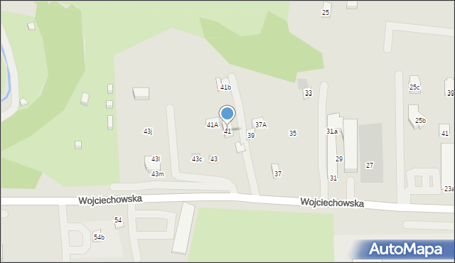 Lublin, Wojciechowska, 41, mapa Lublina