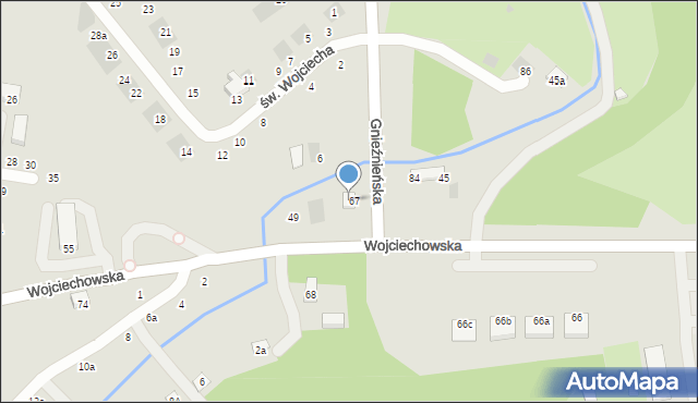 Lublin, Wojciechowska, 47, mapa Lublina