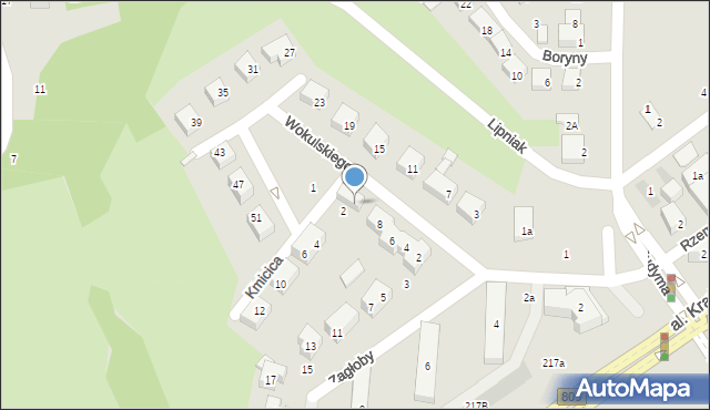 Lublin, Wokulskiego, 10, mapa Lublina