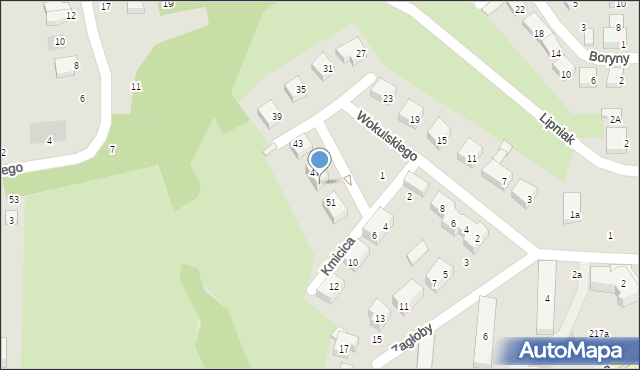 Lublin, Wokulskiego, 49, mapa Lublina