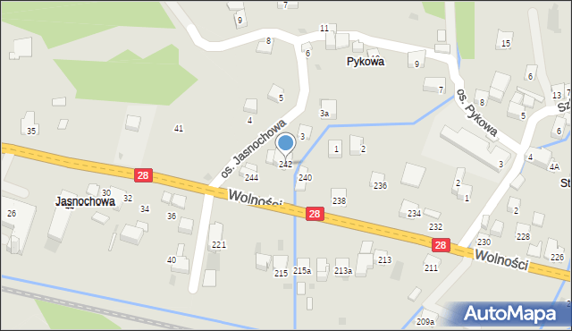 Maków Podhalański, Wolności, 242, mapa Maków Podhalański