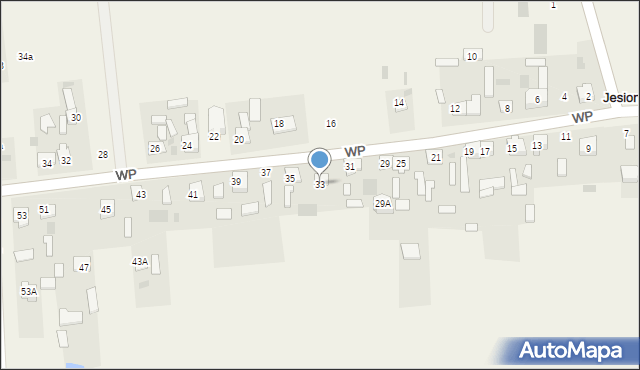 Małocice, Wojska Polskiego, 33, mapa Małocice