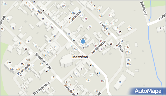 Maszewo, Wojska Polskiego, 15, mapa Maszewo