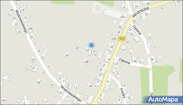 Miasteczko Śląskie, Woźnicka, 12b, mapa Miasteczko Śląskie