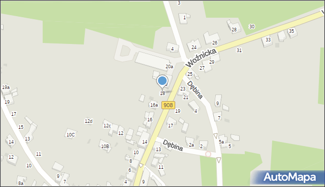 Miasteczko Śląskie, Woźnicka, 18, mapa Miasteczko Śląskie