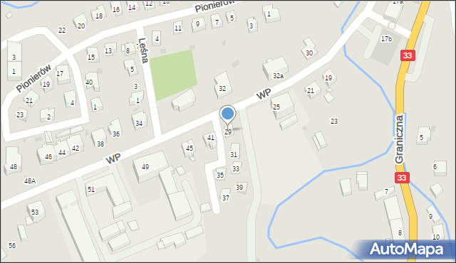 Międzylesie, Wojska Polskiego, 29, mapa Międzylesie