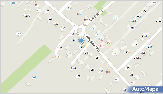 Mielec, Wojsławska, 146, mapa Mielca