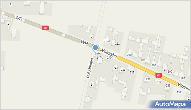 Mierzęcice, Wolności, 249, mapa Mierzęcice