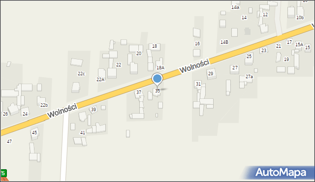 Mierzęcice, Wolności, 35, mapa Mierzęcice