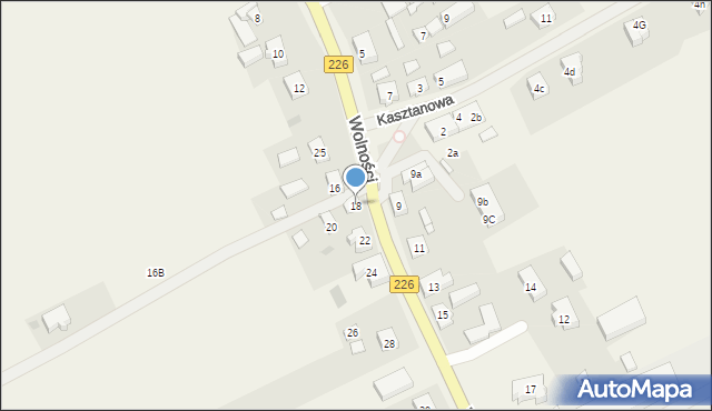 Mierzeszyn, Wolności, 18, mapa Mierzeszyn