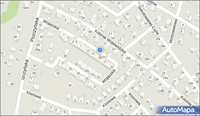 Mikołów, Wojaczka Rafała, 15, mapa Mikołów