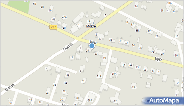 Mikołów, Wojska Polskiego, 23A, mapa Mikołów