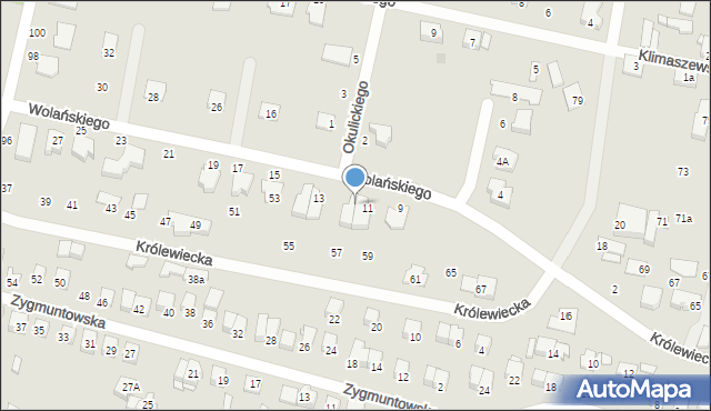Mińsk Mazowiecki, Wolańskiego Ludwika, por., 11A, mapa Mińsk Mazowiecki