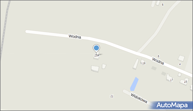 Mirsk, Wodna, 23A, mapa Mirsk