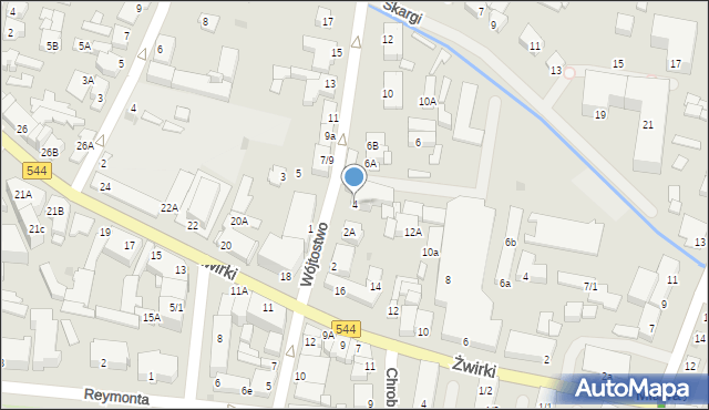 Mława, Wójtostwo, 4, mapa Mława