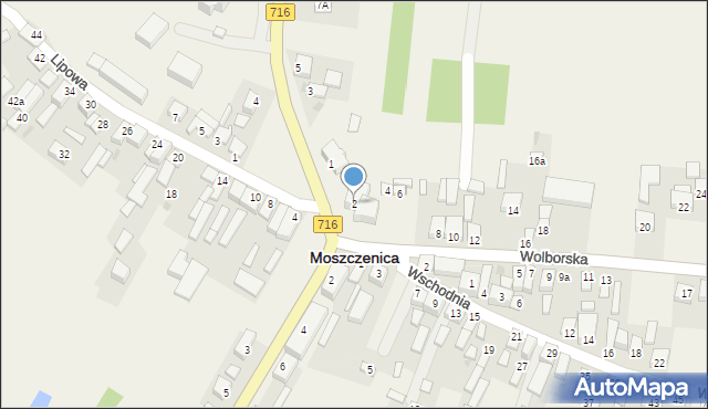 Moszczenica, Wolborska, 2, mapa Moszczenica