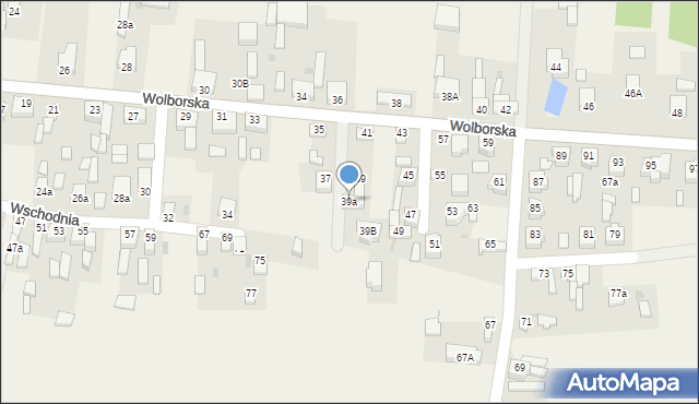 Moszczenica, Wolborska, 39a, mapa Moszczenica