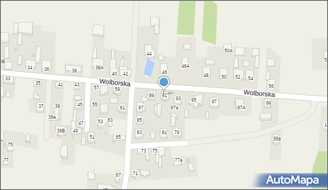 Moszczenica, Wolborska, 91, mapa Moszczenica