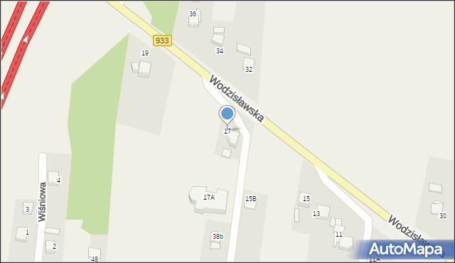 Mszana, Wodzisławska, 17, mapa Mszana