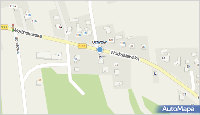 Mszana, Wodzisławska, 35, mapa Mszana