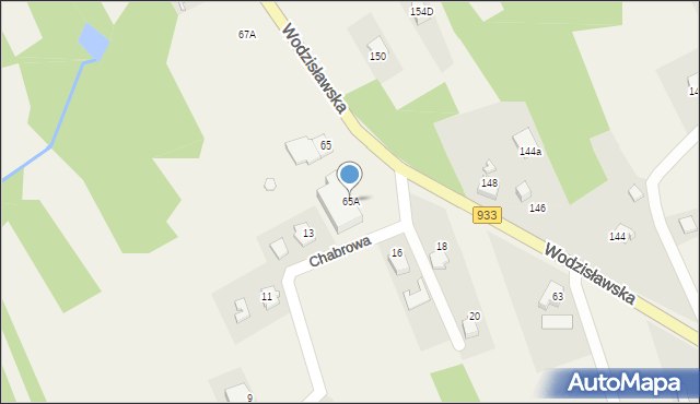 Mszana, Wodzisławska, 65A, mapa Mszana