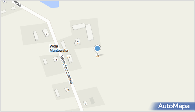 Muntowo, Wola Muntowska, 7d, mapa Muntowo