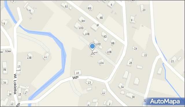 Mysłakowice, Wojska Polskiego, 10C, mapa Mysłakowice