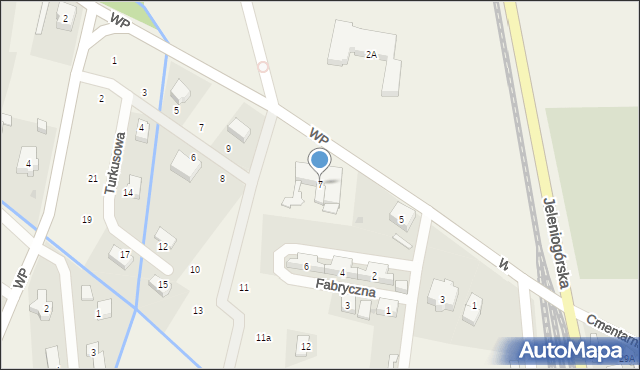 Mysłakowice, Wojska Polskiego, 7, mapa Mysłakowice