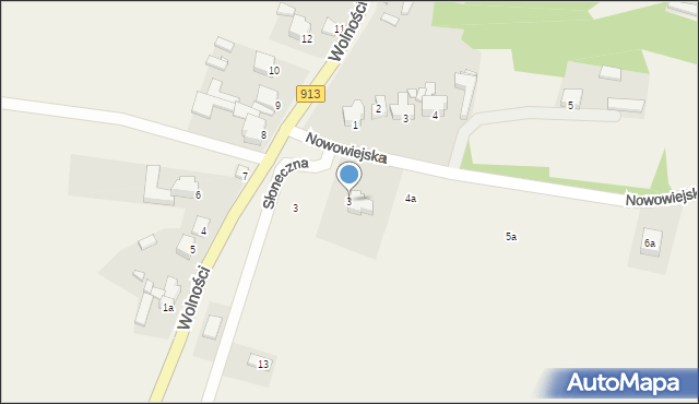 Myszkowice, Wolności, 3, mapa Myszkowice