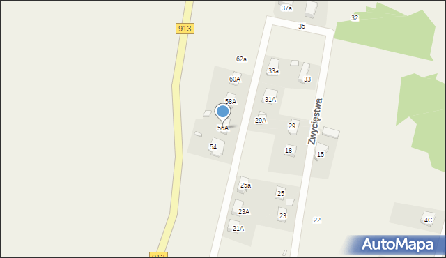 Myszkowice, Wolności, 56A, mapa Myszkowice