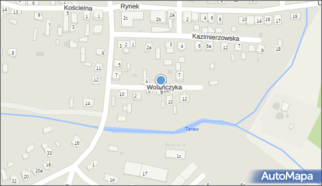 Narol, Wolańczyka Jana, 8, mapa Narol