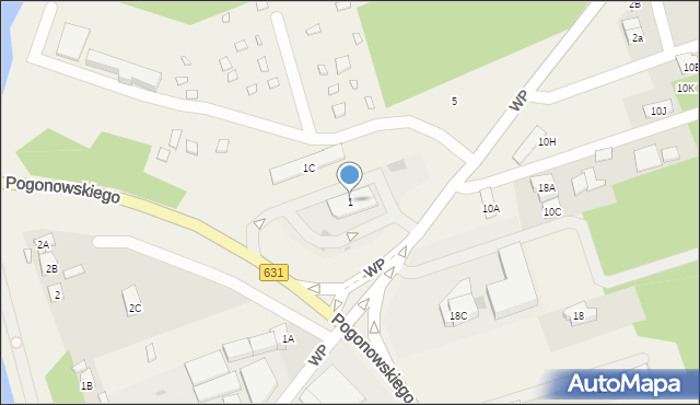 Nieporęt, Wojska Polskiego, 1, mapa Nieporęt