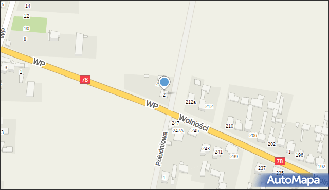 Nowa Wieś, Wojska Polskiego, 2, mapa Nowa Wieś