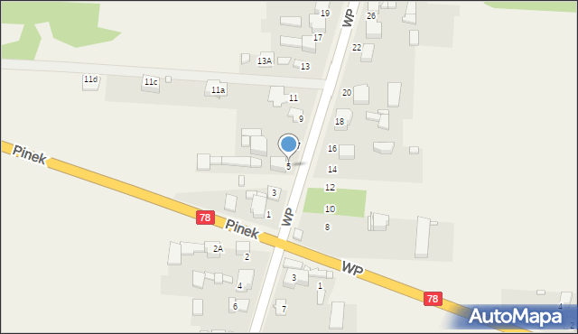 Nowa Wieś, Wojska Polskiego, 5, mapa Nowa Wieś