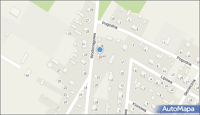 Nurzec-Stacja, Wodociągowa, 24, mapa Nurzec-Stacja