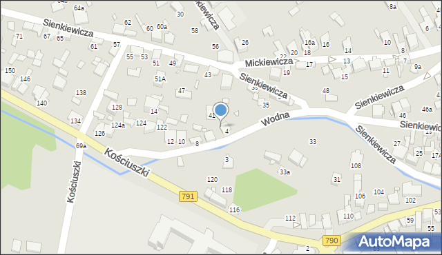 Ogrodzieniec, Wodna, 6, mapa Ogrodzieniec