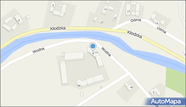 Ołdrzychowice Kłodzkie, Wodna, 4, mapa Ołdrzychowice Kłodzkie