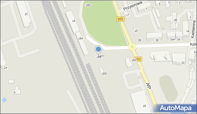 Olecko, Wojska Polskiego, 16B, mapa Olecko