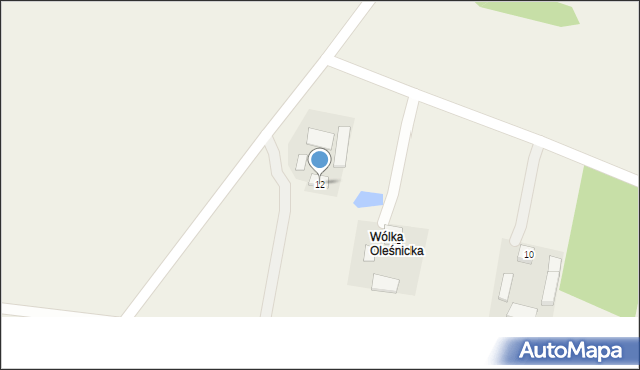 Oleśnica, Wólka Oleśnicka, 12, mapa Oleśnica