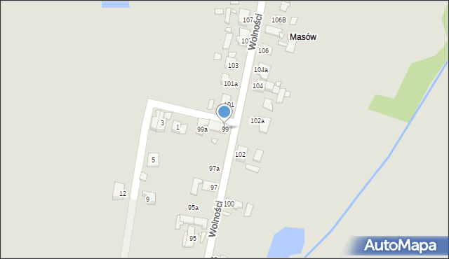 Opole, Wolności, 99, mapa Opola