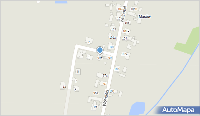 Opole, Wolności, 99a, mapa Opola