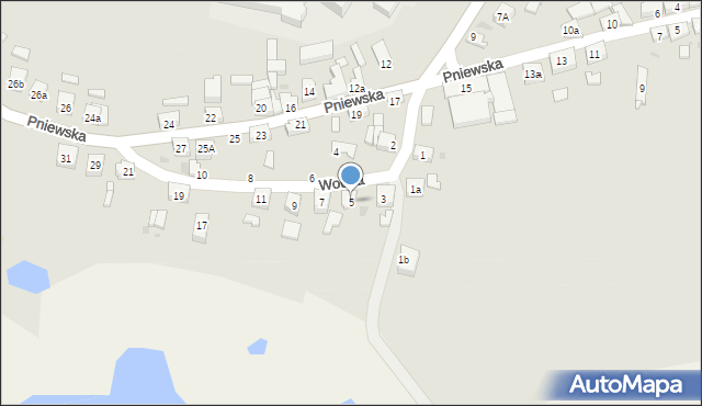 Ostroróg, Wodna, 5, mapa Ostroróg