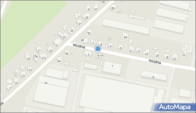 Ostrów Wielkopolski, Wodna, 5, mapa Ostrów Wielkopolski